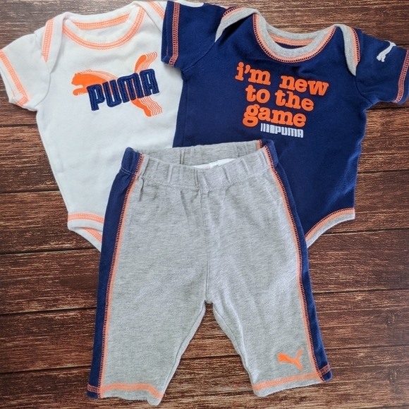 PUMA Onesie Shirts and Pants Set - Picture 1 of 5